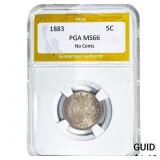 1883 Liberty Victory Nickel PGA MS66 No Cents