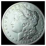 1894-S Silver Morgan Dollar NEARLY UNCIRCULATED