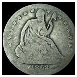 1863 Silver Half Dollar LIGHTLY CIRCULATED