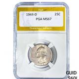 1944-D Washington Silver Quarter PGA MS67
