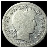1903-S Silver Barber Dime LIGHTLY CIRCULATED