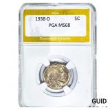 1938-D Buffalo Nickel PGA MS68