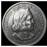 1893 Silver Columbian Half Dollar NEARLY UNCIRCULA