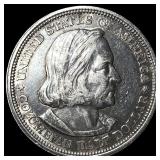 1893 Silver Columbian Half Dollar NEARLY UNCIRCULA