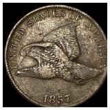 1857 Flying Eagle Cent NEARLY UNCIRCULATED