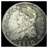 1810 Capped Bust Half Dollar LIGHTLY CIRCULATED