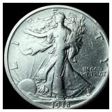 1918 Walking Liberty Half Dollar CLOSELY UNCIRCULA