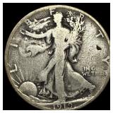 1919-S Silver Walking Liberty Half Dollar LIGHTLY