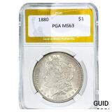 1880 Morgan Silver Dollar PGA MS63