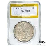 1884-O Morgan Silver Dollar PGA MS63
