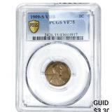 1909-S Wheat Cent PCGS VF35 VDB