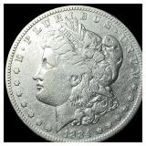1884-S Silver Morgan Dollar ABOUT UNCIRCULATED