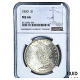1880 Morgan Silver Dollar NGC MS66
