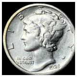 1925-S Silver Mercury Dime CLOSELY  UNCIRCULATED