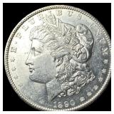1890 Silver Morgan Dollar CHOICE AU
