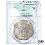 1886 Morgan Silver Dollar PCGS MS63