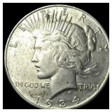 1934 Silver Peace Dollar LIGHTLY CIRCULATED