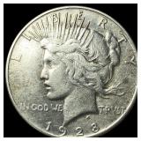 1928 Silver Peace Dollar LIGHTLY CIRCULATED