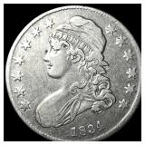 1834 Capped Bust Half Dollar NEARLY UNCIRCULATED