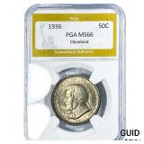 1936 Cleveland Half Dollar PGA MS66