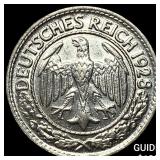 1928-D Germany Nickel 50 Pfennig