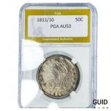 1811/10 Capped Bust Half Dollar PGA AU50