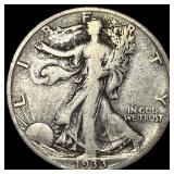 1933 Walking Liberty Half Dollar LIGHTLY CIRCULATE
