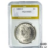 1888-O Morgan Silver Dollar PGA MS65