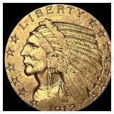 1912 Indian Head Half Eagle $5 Gold CLOSELY UNCIRC