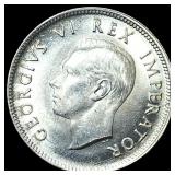 1941 South Africa Silver Shilling