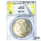 1921 Morgan Silver Dollar ANACS MS64