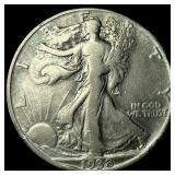 1938-D Silver Half Dollar Walking Liberty LIGHTLY