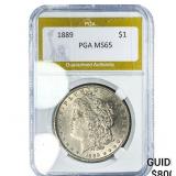 1889 Morgan Silver Dollar PGA MS65