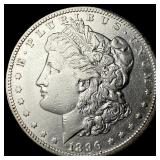1896-O Silver Morgan Dollar ABOUT UNCIRCULATED