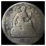 1857 Seated Liberty Half Dime NEARLY UNCIRCULATED
