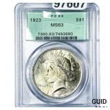 1923 Silver Peace Dollar PCGS MS63