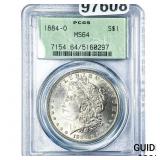 1884-O Morgan Silver Dollar PCGS MS64