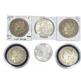 [6 Coins] 1882-1900 Morgan Silver Dollar