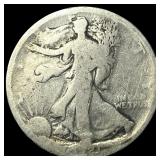 Walking Liberty Half Dollar 1917. LIGHTLY CIRCULAT