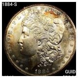 1884-S Morgan Silver Dollar CHOICE BU+