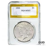 1926 Silver Peace Dollar PGA MS63
