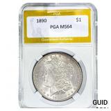 1890 Morgan Silver Dollar PGA MS64