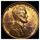 1931 Lincoln Wheat Cent NEARLY UNCIRCULATED