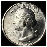 1932 Silver Quarter CHOICE BU