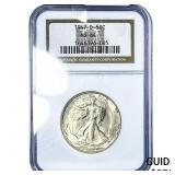 1947-D Walking Liberty Half Dollar NGC MS64