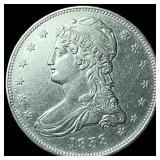 1838 Silver Capped Bust Half Dollar CLOSELY  UNCI