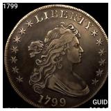 1799 Draped Bust Dollar NEARLY UNCIRCULATED+
