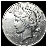 1935 Silver Peace Dollar ABOUT UNCIRCULATED