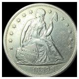 1859-O Silver Seated Liberty Dollar CLOSELY  UNCI