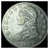 1833 Capped Bust Half Dollar LIGHTLY CIRCULATED